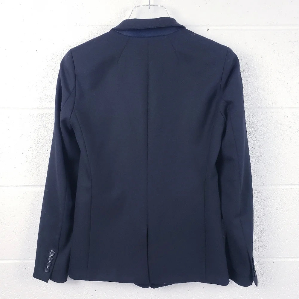J.CREW Womens Regent Blazer Wool Black B0323‎ Size 00